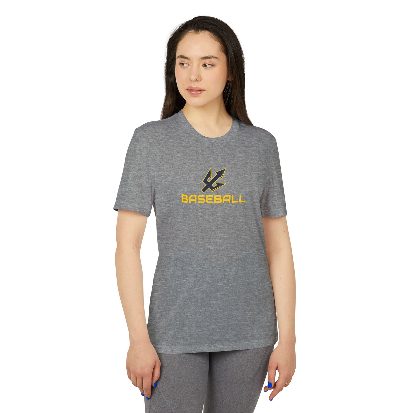 Adidas Unisex Sport T-Shirt with Bold Trident Design - Perfect for Active Lifestyle and Sports Events