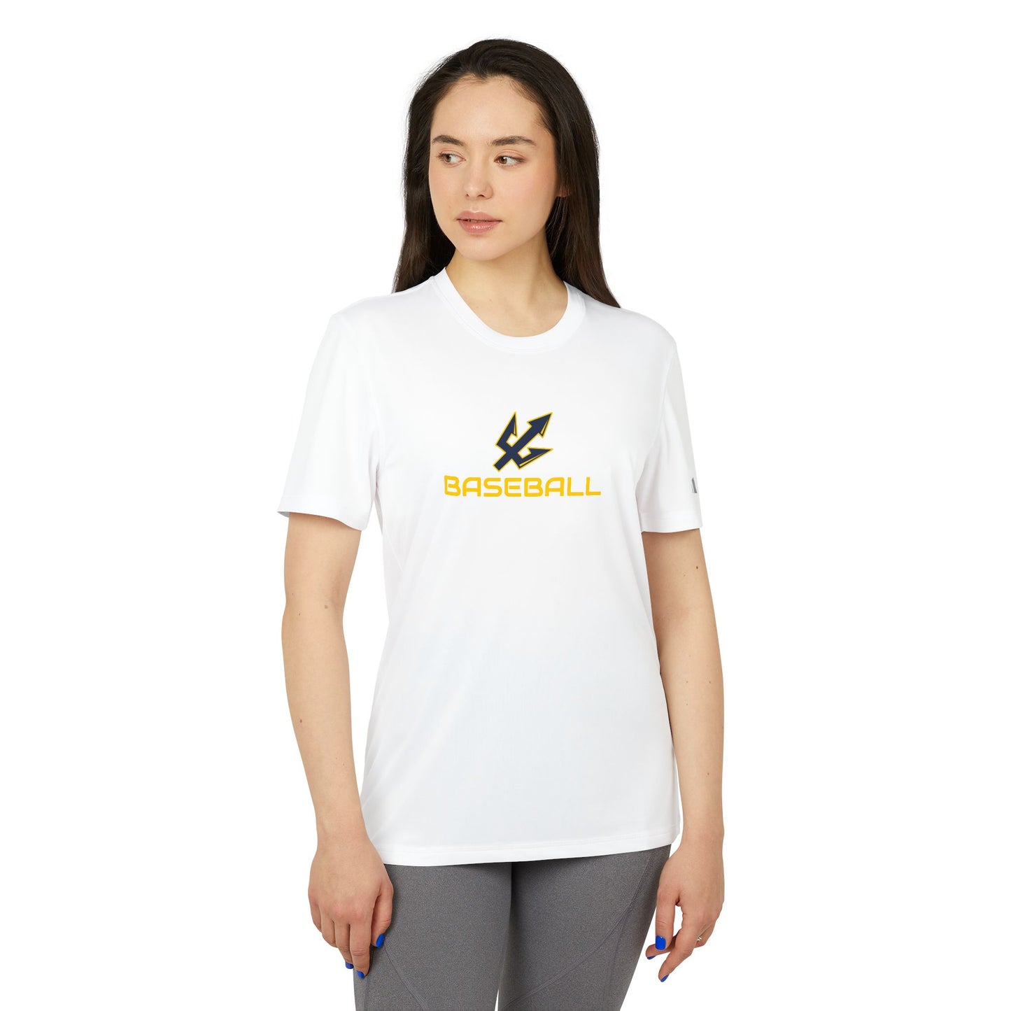 Adidas Unisex Sport T-Shirt with Bold Trident Design - Perfect for Active Lifestyle and Sports Events