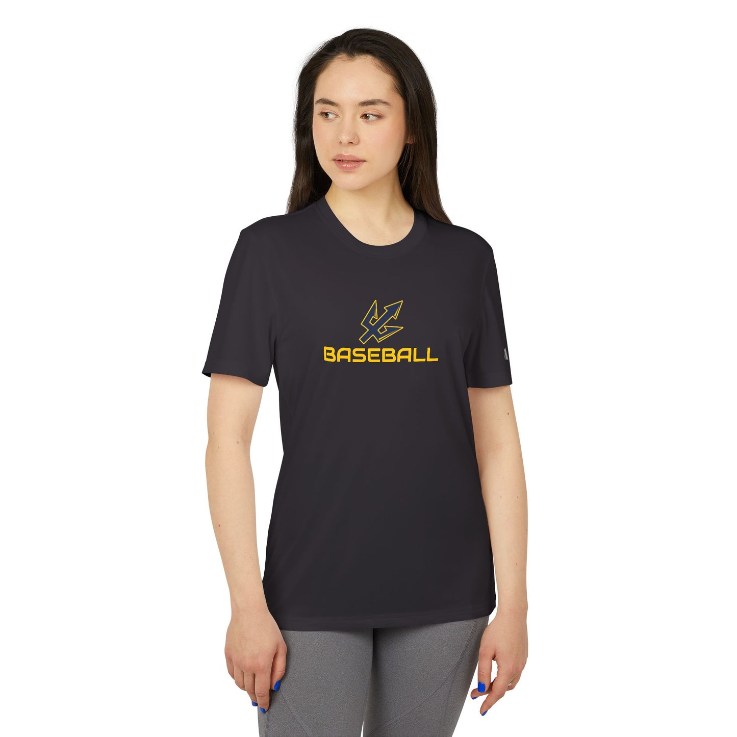 Adidas Unisex Sport T-Shirt with Bold Trident Design - Perfect for Active Lifestyle and Sports Events