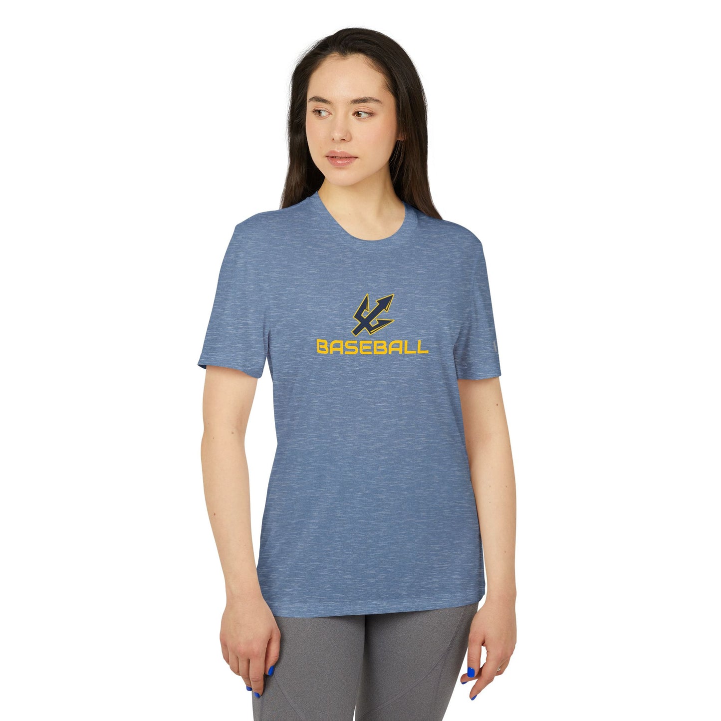 Adidas Unisex Sport T-Shirt with Bold Trident Design - Perfect for Active Lifestyle and Sports Events